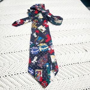 Charles Patrick For J. Blades Vtg Christmas Themed Men's Tie